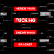 Illustration for article titled Fucking Vote: The Curse Word Bracket Final Is Here